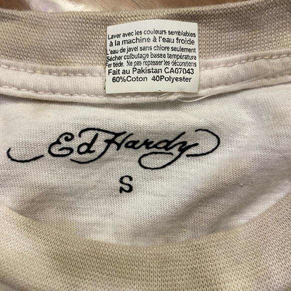 Ed Hardy vintage tie dye shirt sleeve tee shirt size Small - Picture 6 of 8